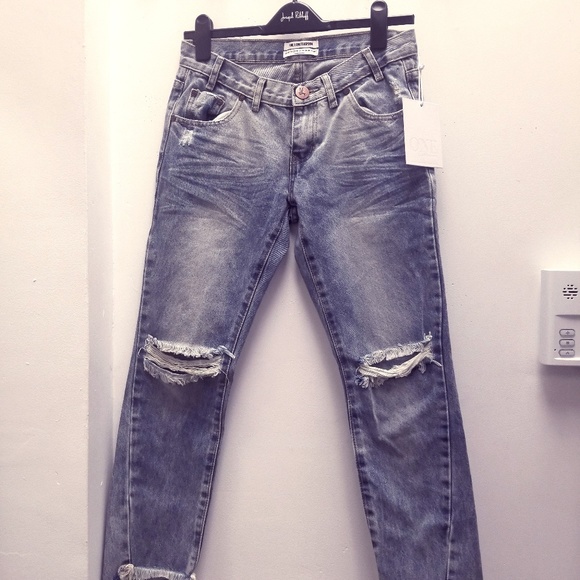 One Teaspoon Ripped Jeans - Picture 1 of 6